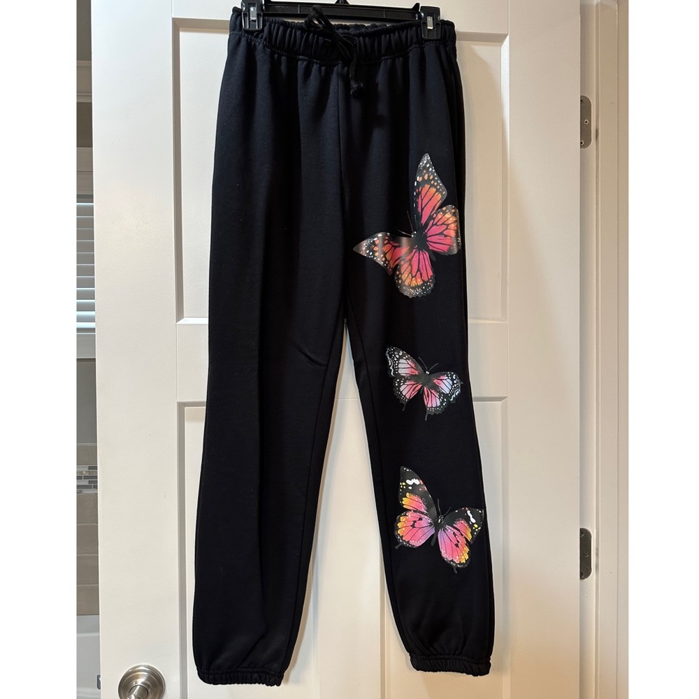 Shero Butterfly Sweatpants Black size medium